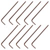 Auvotuis 2.5mm Hex Key Wrench, 10Pcs Allen key Wrench, L