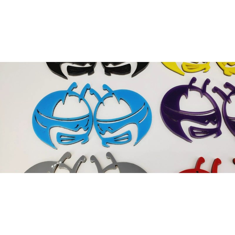 FMSgear Light BLUE BEE Head Emblems fits Dodge Challenger Charger