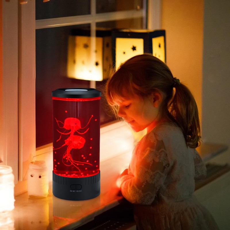 Relity Jellyfish Tank Table Lamp Remote Control with Color Changing