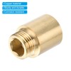 PATIKIL Shower Head Extension Arm, Copper G1/2 Male to Female