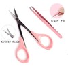 4" Curved Craft Scissors Stainless Steel Unisex Eyebrow Kit Eyebrow