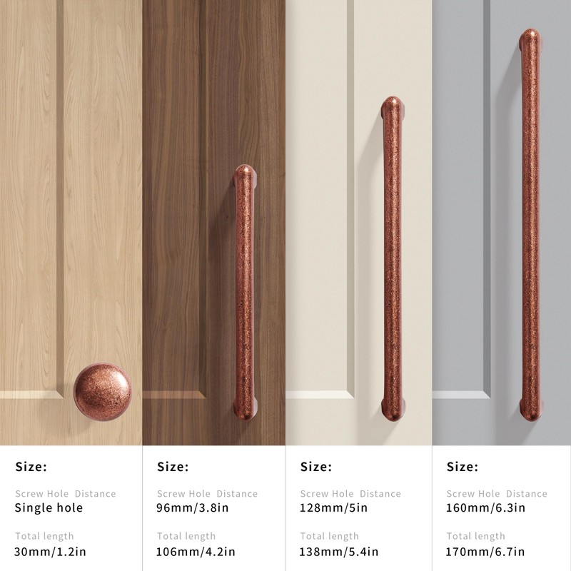 khtumeware 10 Pack 5"(128mm) Vintage Drawer Pulls Antique Copper Cabinet