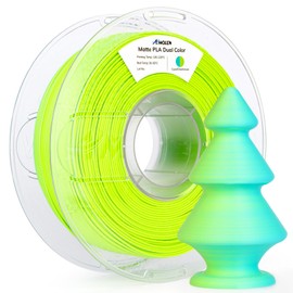 AMOLEN PLA Matte 3D Printer Filament,Dual Color PLA Filament 1.75mm with Smooth Matte Finish,3D Printing Filament for Most FDM 3D Printers,Dimensional Accuracy +/- 0.02mm,1kg Spool (2.2lbs)
