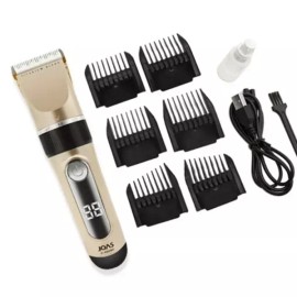 ( )생활방수 티타늄 세라믹날 전문가용 이발기 5단날조걸 Waterproof Titanium Ceramic Blade Professional Hair Clipper 5-Position Adjustable Blade