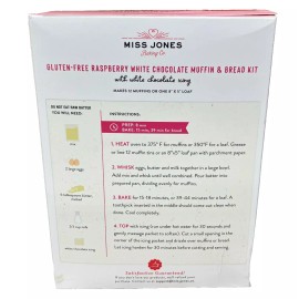 Miss Jones Baking Co Raspberry White Chocolate Muffin & Bread Kit 14.9 oz