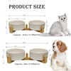 Elevated Dog Bowls and Cat Bowls Set to Minimize Neck