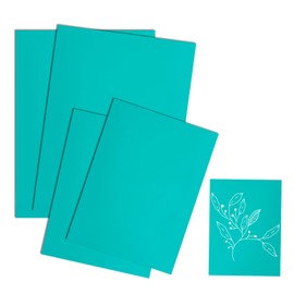 4PCS Lino Printing Kit, Printing Lino Sheets Set – Soft Linocut Plates Linoleum in A5 and A6 Sizes, Flexible Green Carving Blocks for Printmaking, Stamp Crafting and Art Projects (2A5+2A6)
