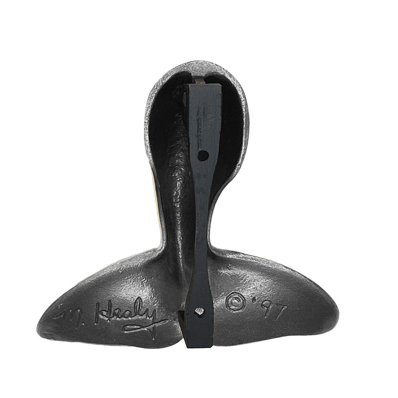 Humpback Whale Tail Door Knocker (Premium, Nickel)