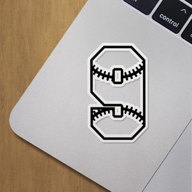 Decal Stickers of Baseball Numbers 9 Premium Indoor (No Waterproof) Vinyl Decal Stickers for Laptop Phone Accessory Helmet Car Window Mug Tuber Cup Door Wall Decoration ANDVER3d28950BL