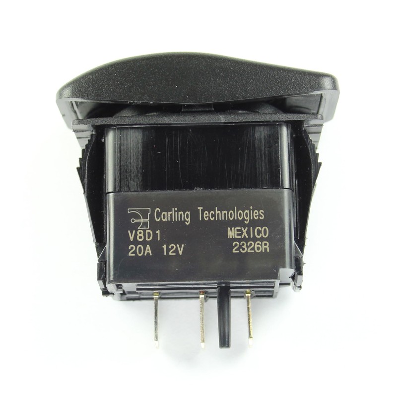 Carling MOMENTARY Rocker Switch SPDT, 20A 12VDC, 24VDC (ON) Off