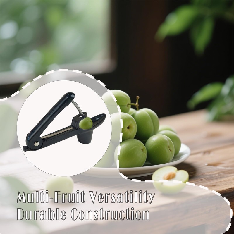 Cherry Pitter Corer, Stainless Steel Cherry Pitter Remover, Portable Cherry