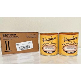 Varathane by Rust-Oleum 2 x Varathane Sanding Sealer 32 oz ea Rust-Oleum Seals Wood Grain  Factory Case