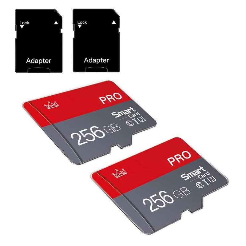 256GB Micro SD Card Class 10 Memory Cards with SD