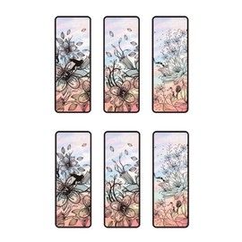 WIICOYK Bookmark, Stylish Bookmark, Window Story, Stained Glass Style, Characters, 6 Pieces, Black Type, Bookmark, Bookmark, Bookmark, Bookmark, Bookmark, Bookmark, Bookmark, Bookmark, Bookmark,