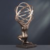 Veronese Design 9 Inch Atlas Carrying Celestial Sphere Statue Cold