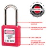 Master Lock 410KARED Lockout Tagout Safety Padlock with Key, Keyed-Alike