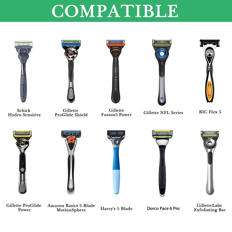 Linkidea 3 Pack Razor Suction Cup Hook, Wall Mounted Shaver