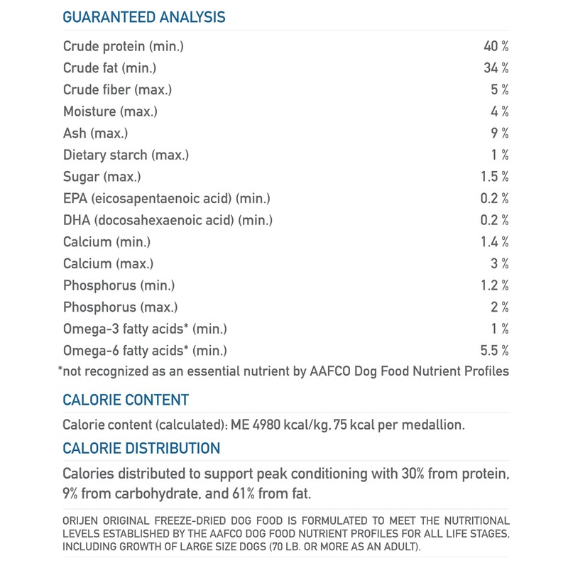 Orijen Freeze-Dried Dog Food, Original, Biologically Appropriate & Grain Free