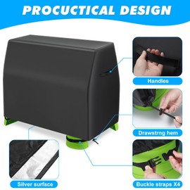 Black Kids Water Table Cover for Step 2,Sand and Water Table Covers Waterproof,Outdoor Water Play Table Cover Fit Rain Showers Splash Pond Water Table