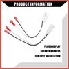 ACROPIX Front/Dash Tweeters Speaker Wiring Harness Adapter Connector Plug for