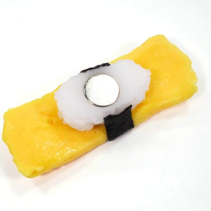 Food Sample Magnet, Seems to Eat, Tamago Nigiri Sushi, 88.6