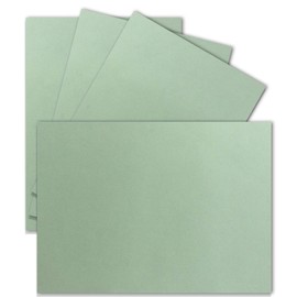 25 Single Cards DIN A6 10.5 x 14.8 cm 240 g/m² Eucalyptus Coloured Card Craft Paper Craft Cards Blank Postcards