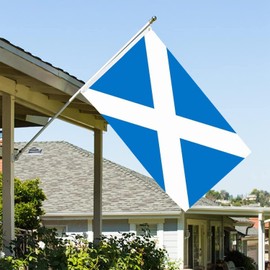 Scotland Flag 3x5 Outdoor Scottish Flags with Sewn Stripes Heavy Duty Flag of Scotland 3 X 5 Ft Polyester Material with 2 Metal Grommets