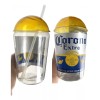 Vaso Corona/jumbo Dulcero, 1500 Ml , Chela Corona 3pzss