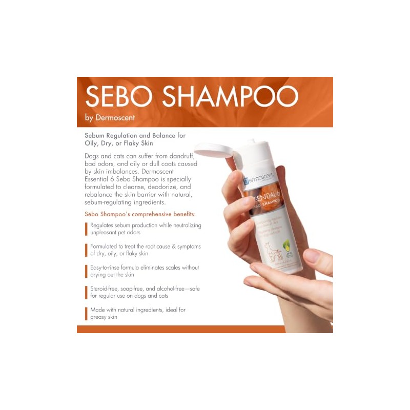 Dermoscent esencial 200ml 6 Sebo Champú para los animales domésticos