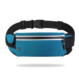 AOY Running Pouch, Non-Shaking, Waterproof, Sweat-proof: Waist Pouch, Water Bottle Pouch, Adjustable Belt, Earphone Hole, Large Capacity, Lightweight, Smartphone Compatible, Night Activities, Waist