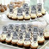 18pcs Glitter Poop Fly Toilet Dessert Cupcake Topper Pick for