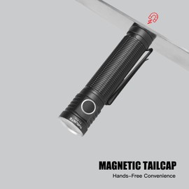 ThruNite T1 Pro High 1920 Lumens Rechargeable Flashlight with USB C Cable, Stepless Dimming,196-Meter Long Beam Distance Pocket Flashlight for EDC, Outdoor, Camping and Emergency (Cool White)