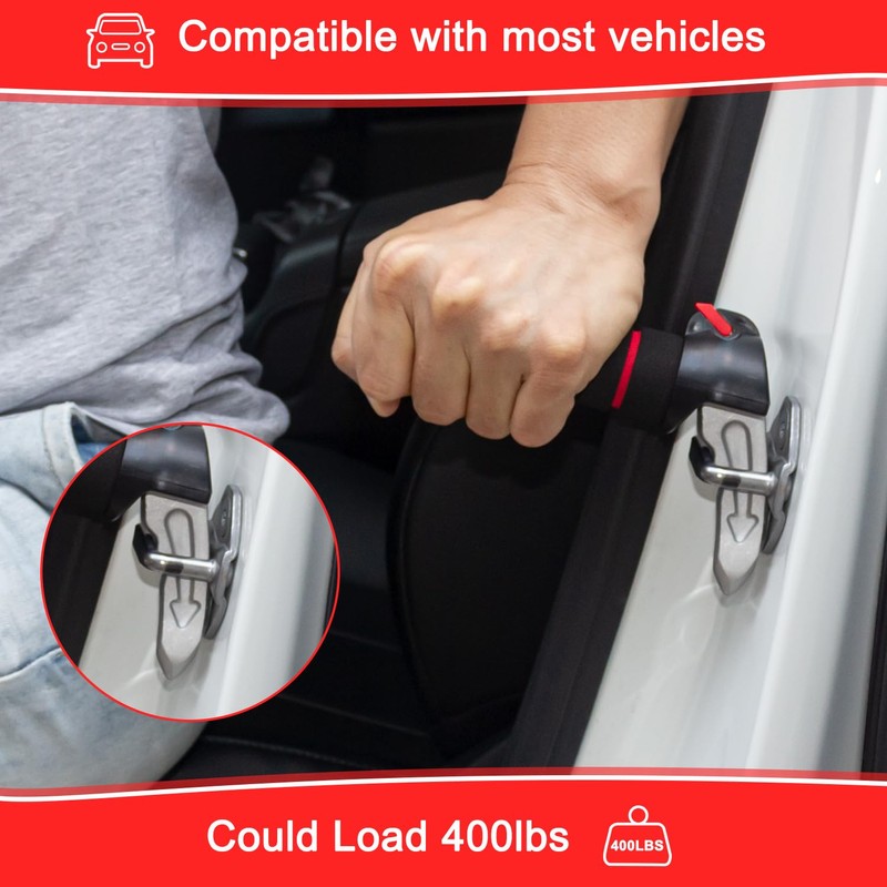 Shouken 3 in 1 Car Door Handle for Elderly,Car Handle