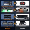 Nilight 8PCS Led Strobe Lights with Controller 12V 24V Sync