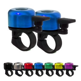 Bike Bell,Bike Bells for Adults and Kids,Crisp Loud Melodious Sound,Bicycle Bell with Loud and Crisp Clear Sound for Road and Mountain Bike Ring Bell (Blue-2pack)
