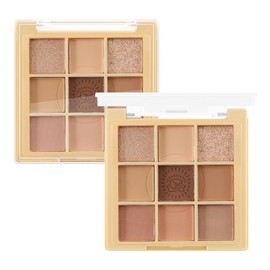 GEUUFEA Nude Eyeshadow Palette-9 Colors, Blendable Matte and Shimmers Pigmented Eye Shadow Powder, Multiuse Makeup Pallet, Easy to Use