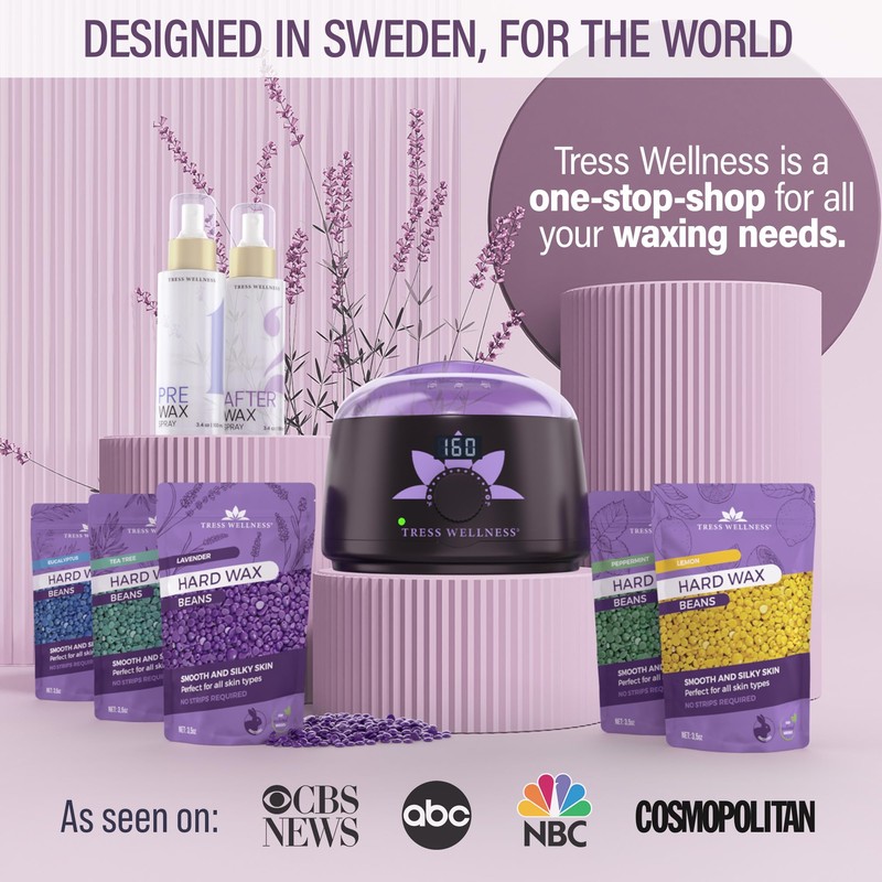Tress Wellness Waxing Kit for Brazilian Wax - Easy to