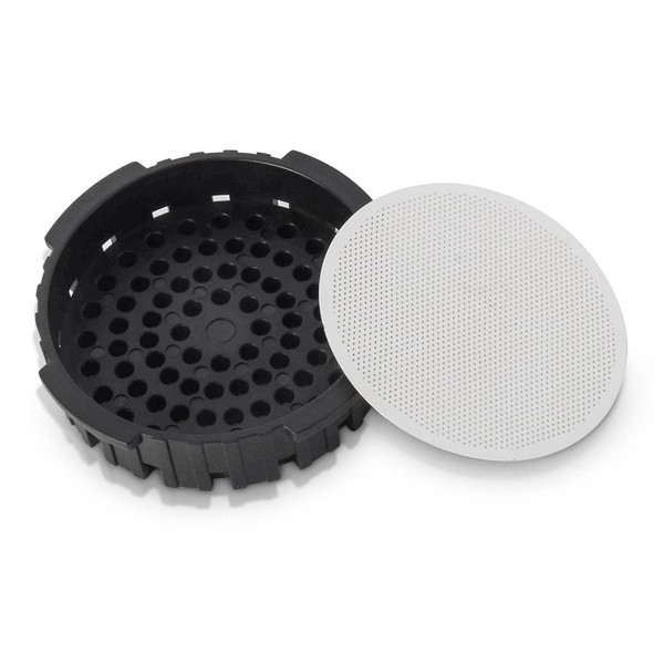 Reusable Metal Coffee Filter and Replacement Filter Cap Set Compatible with Aeropress Coffee Espresso Maker