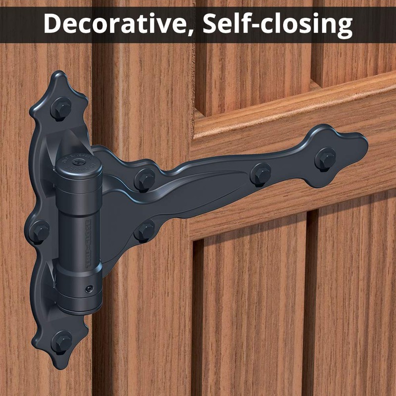 D&D Technologies TCA4S TruClose Decorative Regular Duty Gate Hinges, for