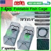 SNS 1-4pcs Fishing Bait Trap Fish Net Cast Cage Crab