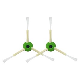 TALENTEC home : 2 x Replacement Side Brush and Screw, Compatible with iRobot Roomba i3, i4, i5, i6, i6+, i7, i7+, i8, i8+, j7, j7+, E5, E6, E7, Colour Green and White