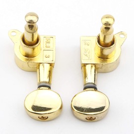 Swhmc 3L 3R Tuning Key Peg 6pcs Gold Guitar Tuners String Tuning Pegs Machine Head Tuners for Acoustic or Electric Guitar