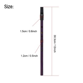 Alomejor Irish Whistle Copper D Irish Tin Penny Whistle Traditional Musical Woodwind Instrument() Flute, Flute