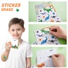 WERNNSAI Watercolor Dinosaur Paper and Envelopes Set - 69 PCS
