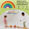 AVDAR 12Pcs Wooden Rainbow Stacker Toy, Extra Large Wooden Rainbow