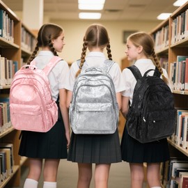 Jumpopack Girls Backpack School Backpack for Girls Backpacks for Elementary Middle School Bag for Kids Bookbag Teen Girl Backpacks,Black