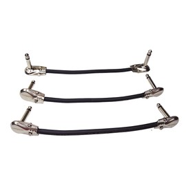 CDPMWVC Guitar Cable | Guitar Effect Pedal Cables | 1/4" TS Right Angle Instrument Cables | 3 Pack 6 Inch Guitar Cord for Amp/Amplifier,Mixer,Electric Bass