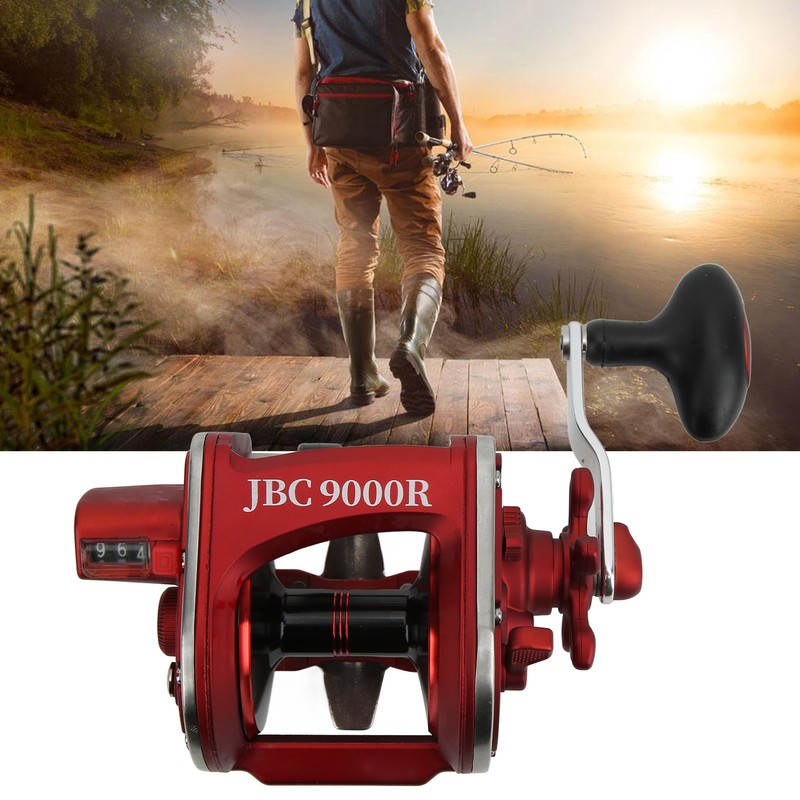 Fishing Reel 3.6:1 Ratio Drum Reel 7/14 Resistance with Line