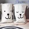 moin moin dog face drawstring 68 x 48 cm /