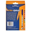 Helix Oxford Tri-Grip Ballpoint Pens (x10 Pack Assorted Colours) with
